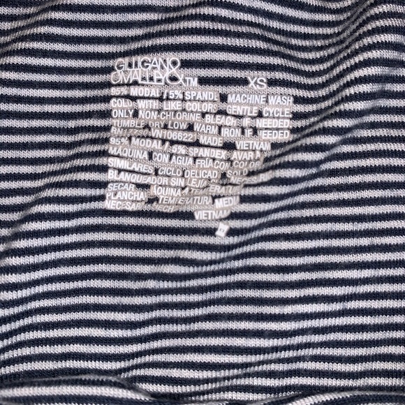 Gilligan & O’Malley Simple Striped Navy Blue/White Dress - Picture 4 of 4